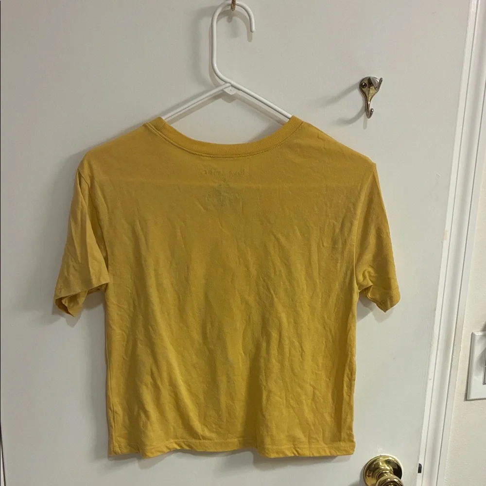 Love Tribe Women’s Mustard Beatles Abbey Road Tee in Sz S